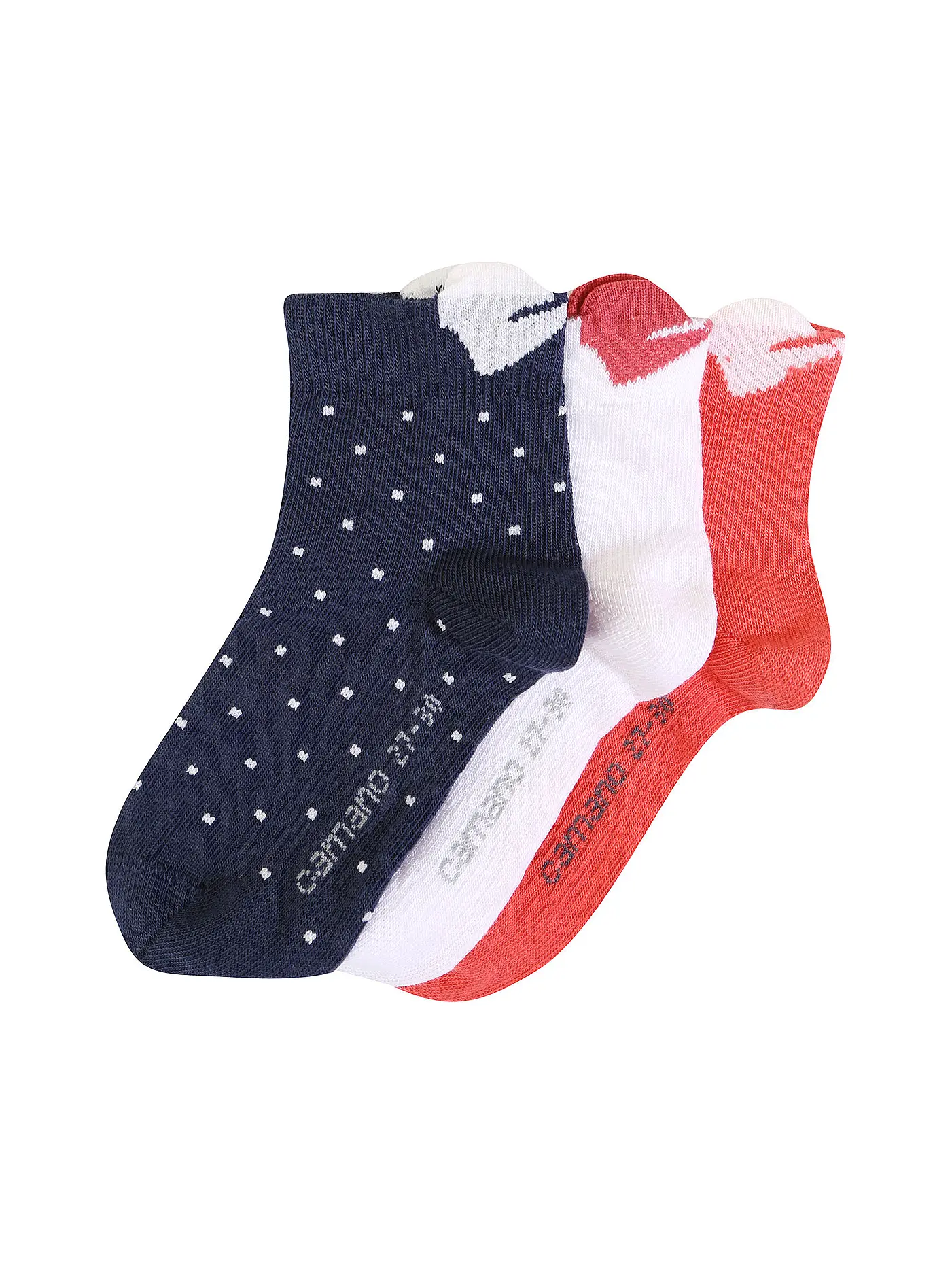 CAMANO | Mädchen Sneakersocken 3er Pkg blue | 